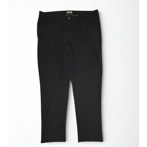 Hickey Freeman Men's Pants 38x32 Black Dress Slacks Golf Performance Flat Front